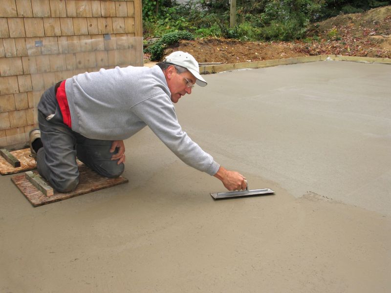 Concrete Pouring During Spring
